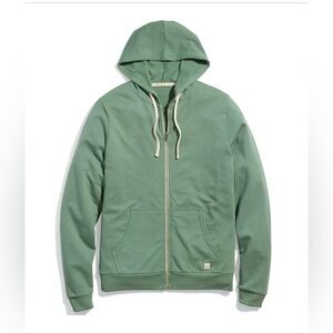 Marine Layer Sage Green Zip Hoodie Mens XS Cotton Modal